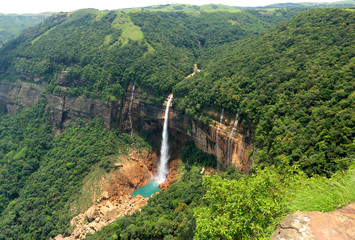 Nohkalikai Falls Cherrapunjee by Travenjo