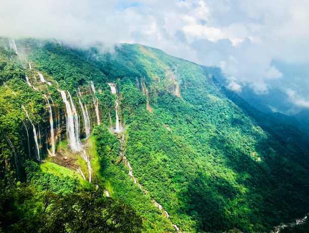 Wei Sawdong Waterfalls, Cherrapunji, India - Buoyant Lifestyles